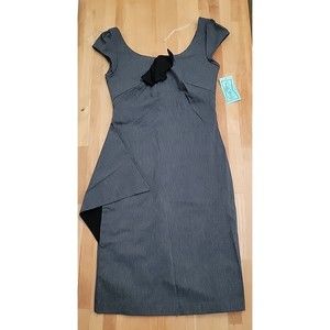 Rocksteady Gray Charcoal Pinup Vintage Inspired Dress  Size Medium Made In USA